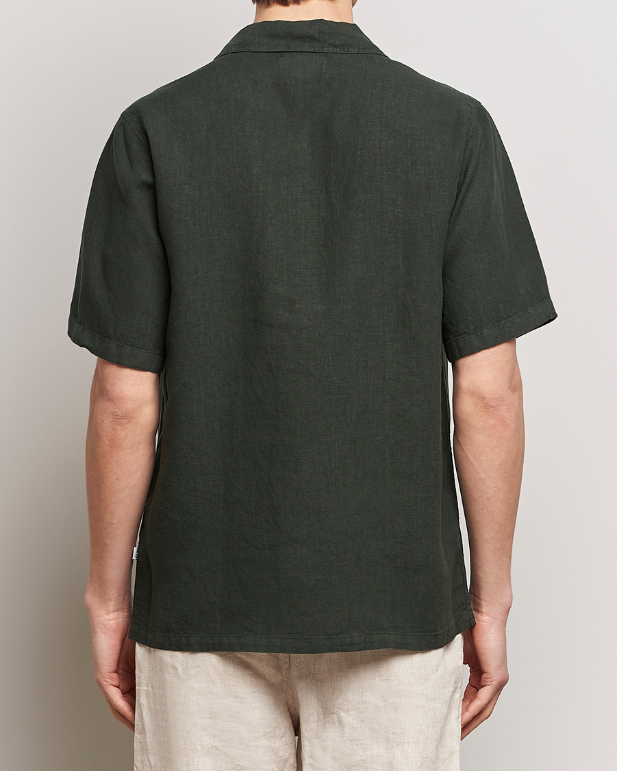 Heren | Overhemden | NN07 | Julio Linen Resort Shirt Rosin Green