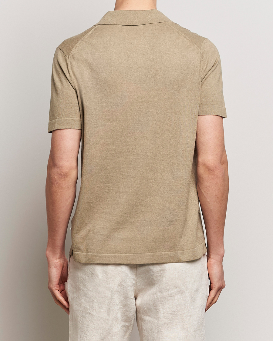 Heren | Polo's | NN07 | Ryan Cotton/Linen Polo Greige