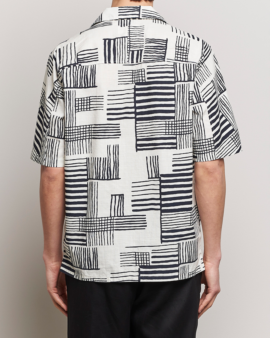 Heren | Overhemden | NN07 | Ole Printed Short Sleeve Shirt Black Multi
