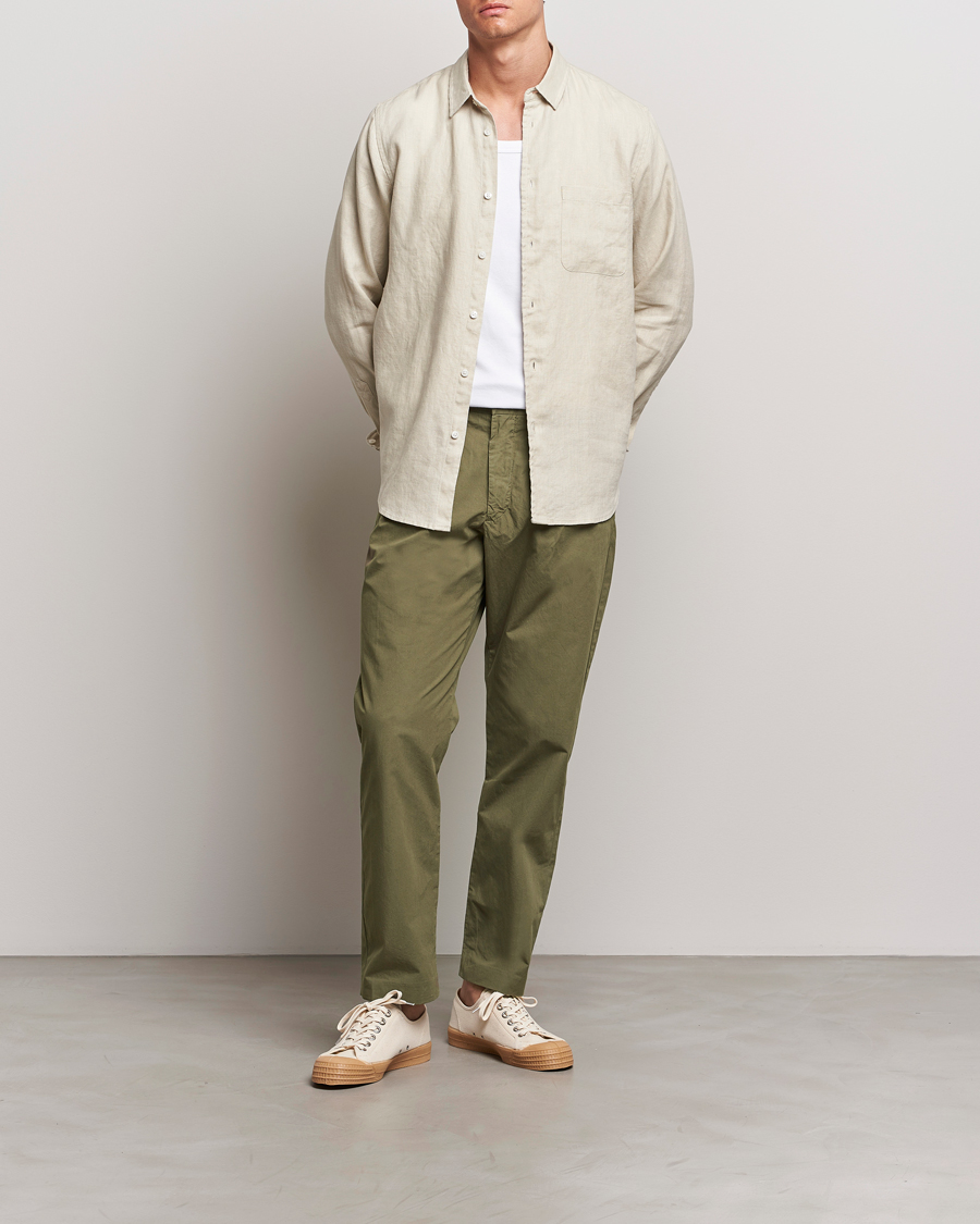 Heren | Broeken | NN07 | Bill Cotton Trousers Capers Green