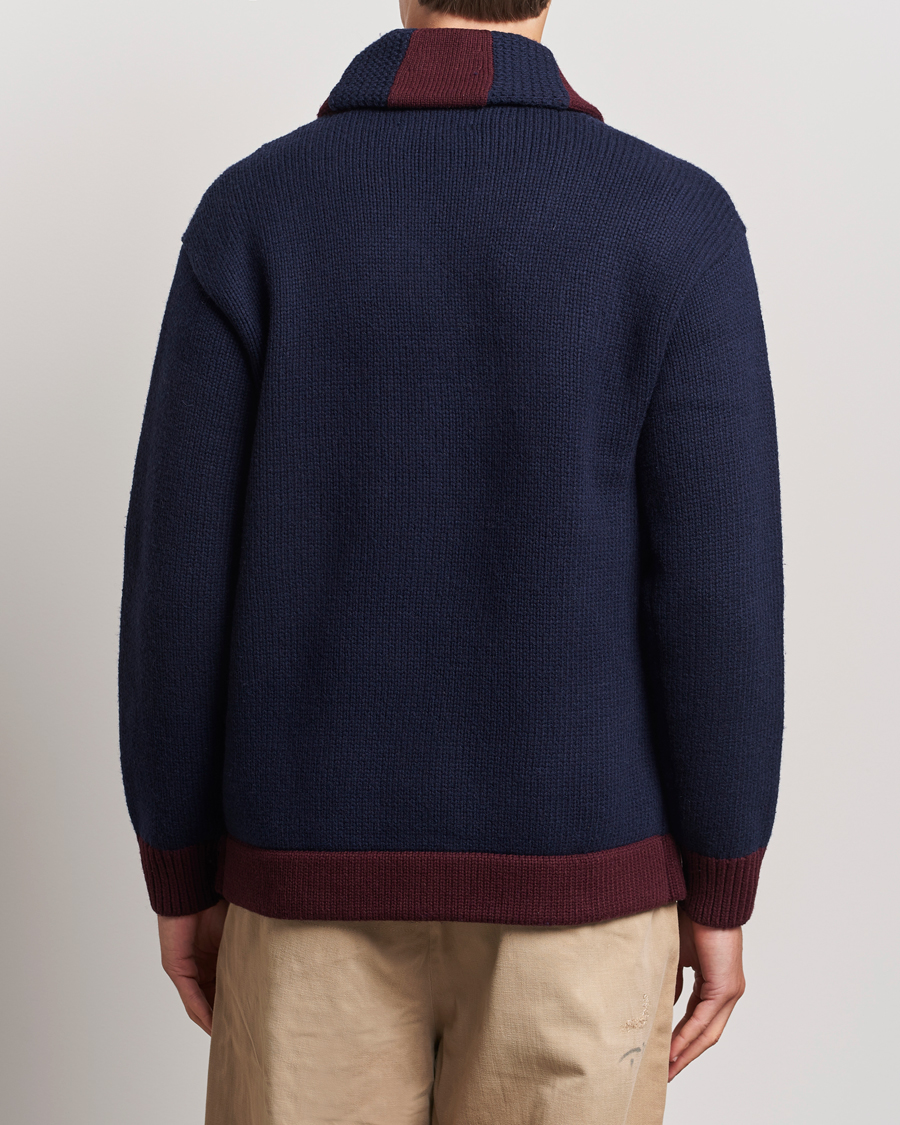 Heren | Truien | Polo Ralph Lauren | Varsity Wool Shawl Cardigan Aviator Navy Combo