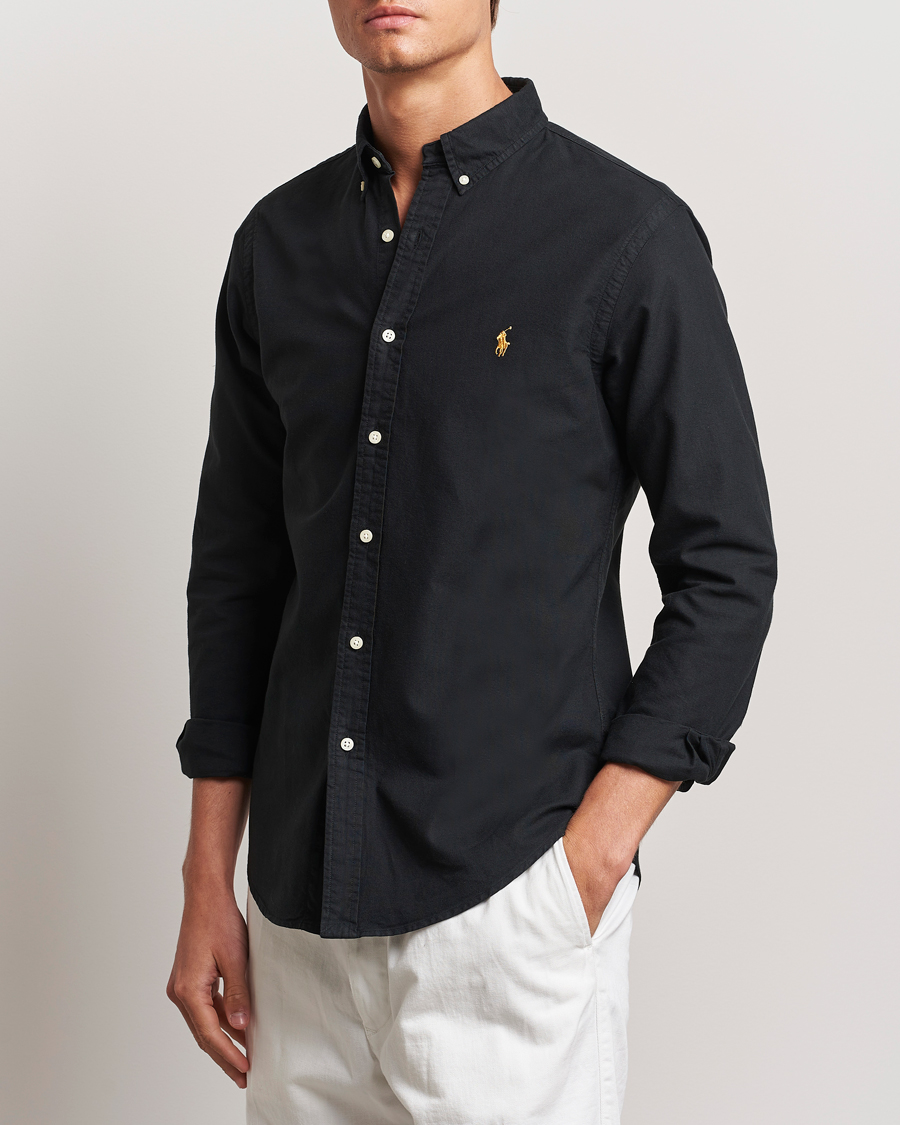 Heren |  | Polo Ralph Lauren | Slim Fit Oxford Shirt Polo Black
