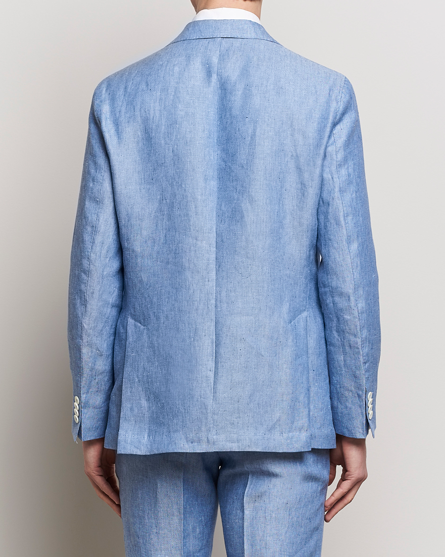 Heren | Blazers | Oscar Jacobson | Ferry Soft Linen Blazer Smog Blue