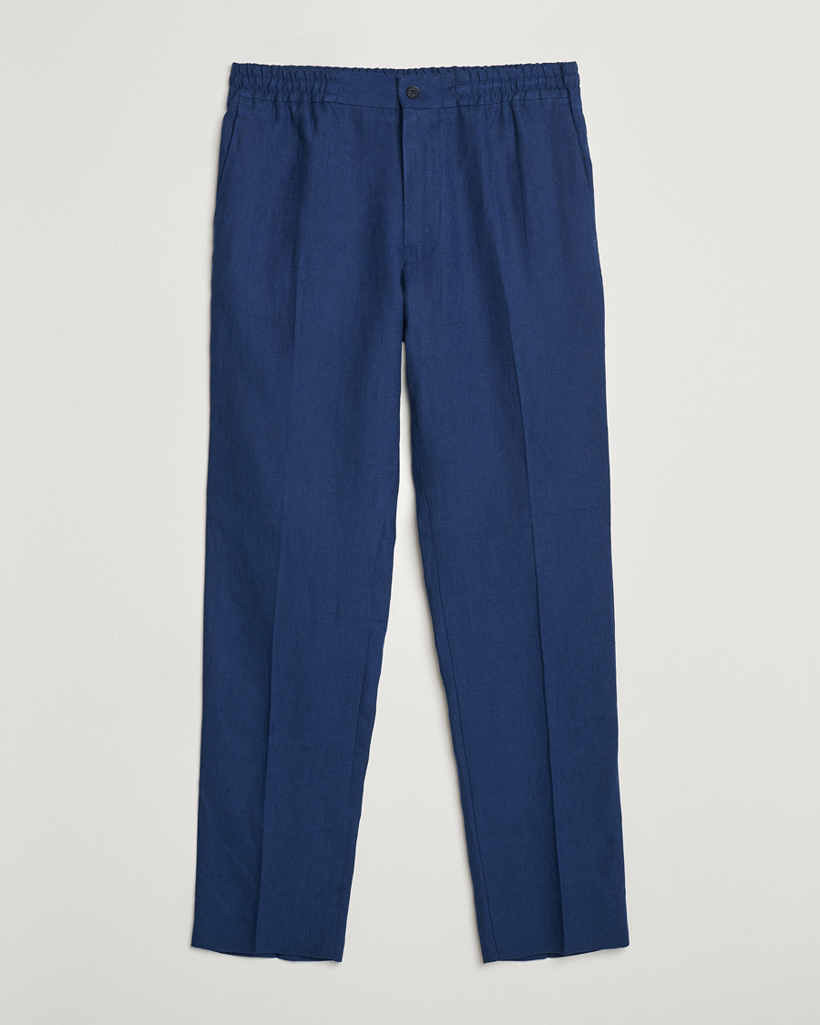 Heren | Broeken | J.Lindeberg | Soren Linen Pants Estate Blue