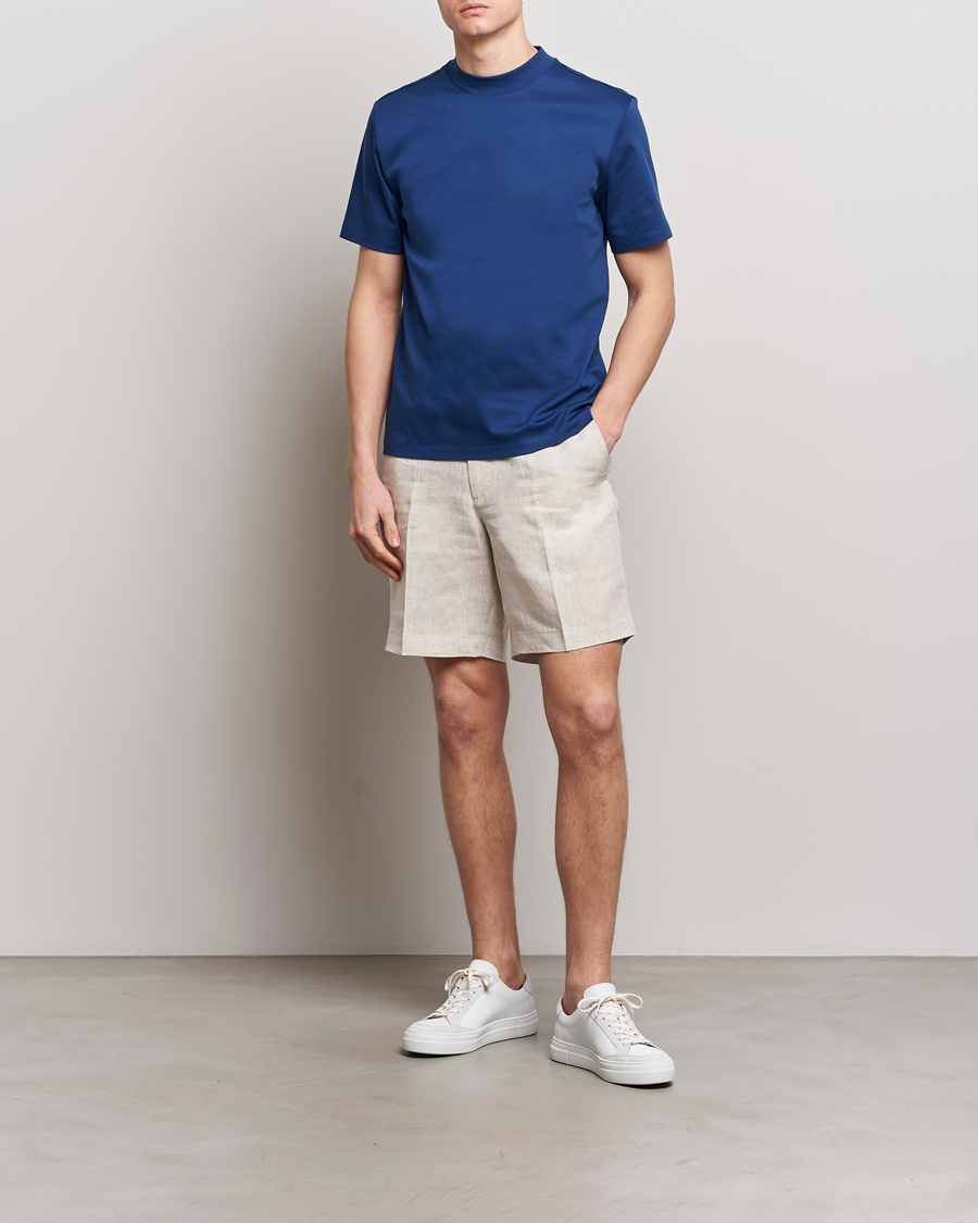 Heren | Korte broek | J.Lindeberg | Baron Linen Shorts Safari Beige