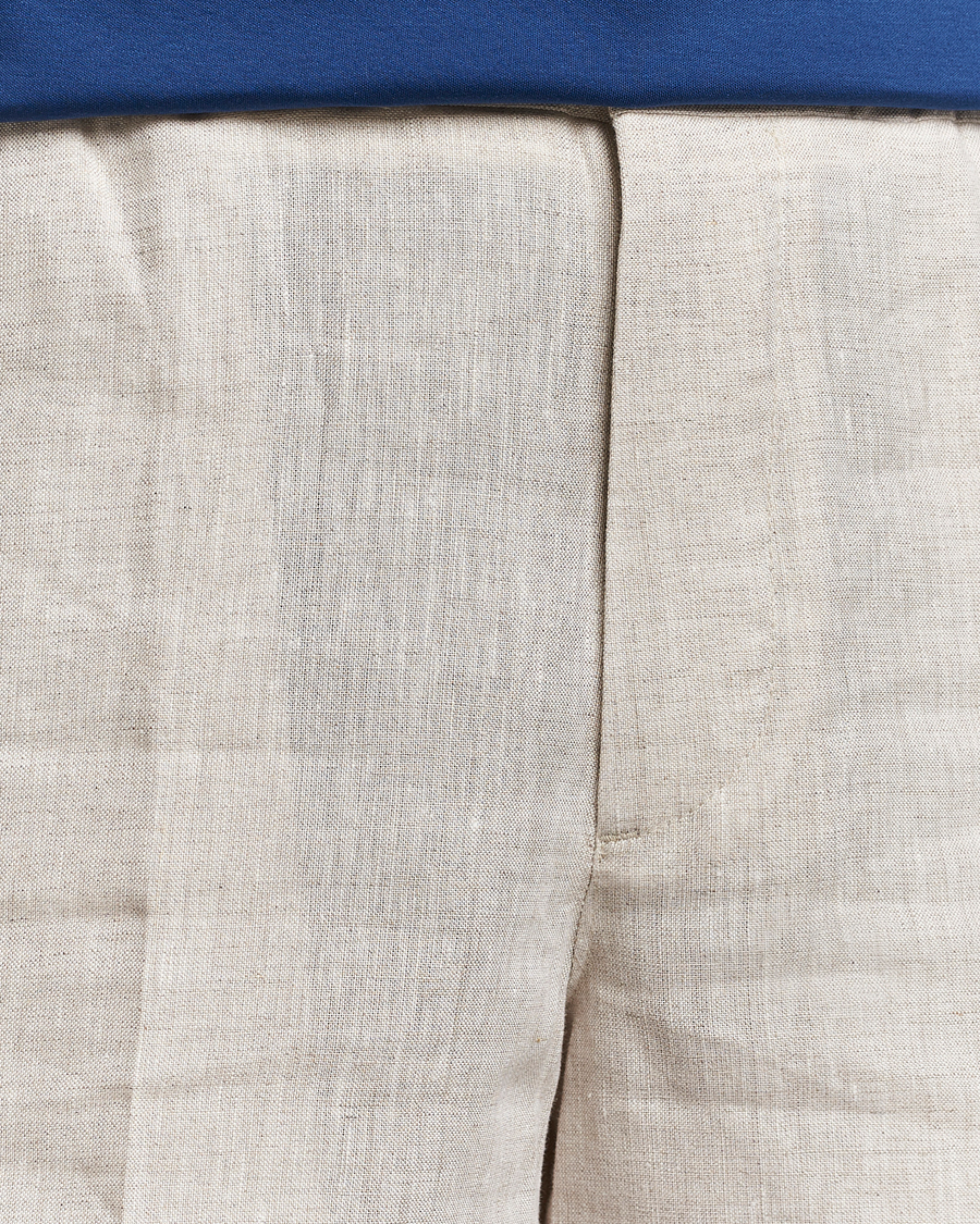 Heren | Korte broek | J.Lindeberg | Baron Linen Shorts Safari Beige