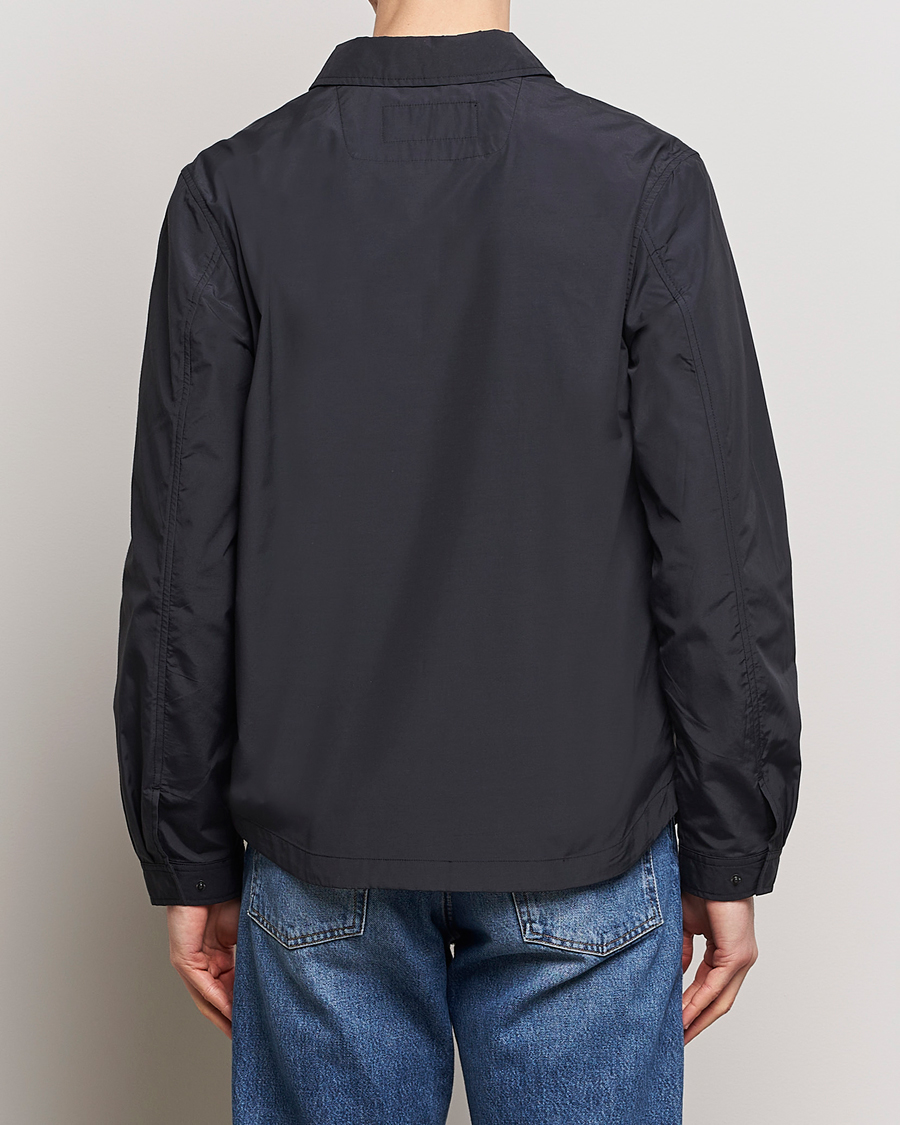 Heren | Overhemden | A Day's March | Buxton Nylon Overshirt Black