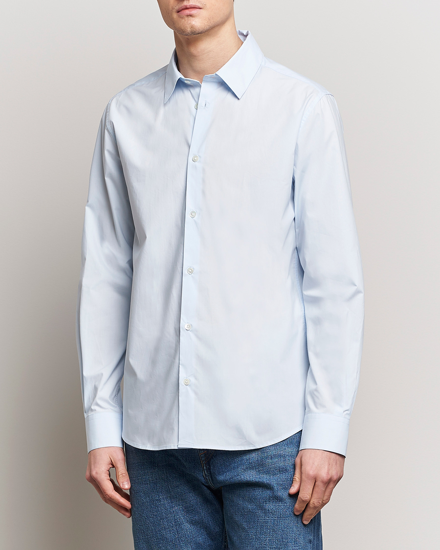 Heren | A Day's March | A Day's March | Tipton Poplin Shirt Sky Blue