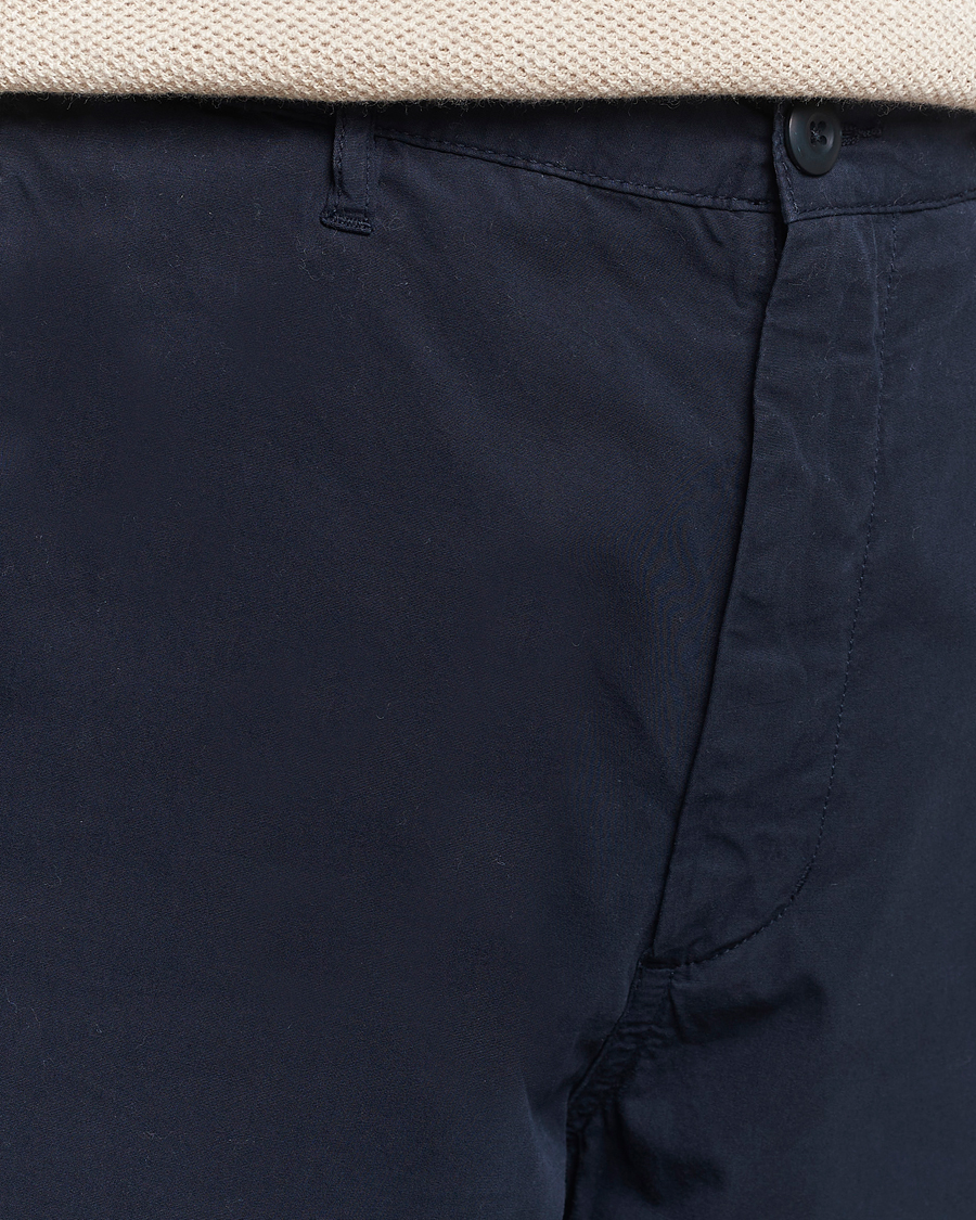 Heren | Broeken | A Day's March | Redwood Light Cotton Trousers Navy