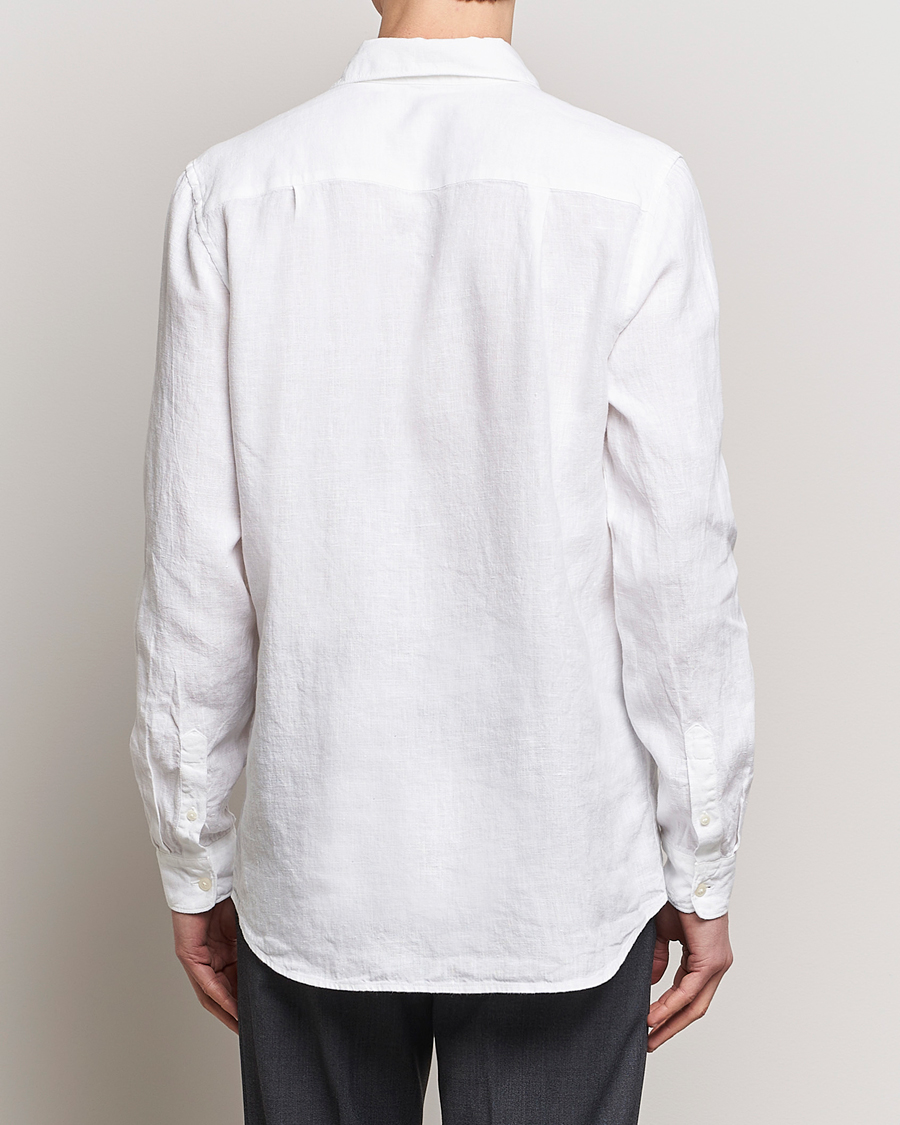 Heren | Overhemden | A Day's March | Abu Linen Shirt White