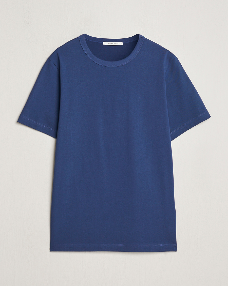Heren | T-shirts | A Day's March | Heavy T-Shirt Brewers Blue