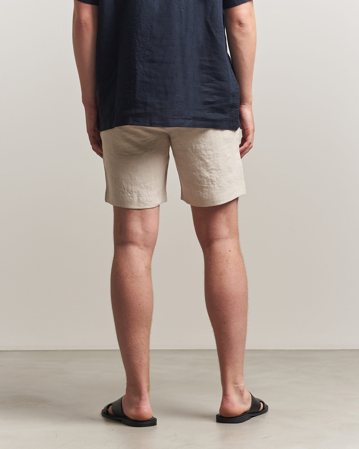 Heren | Korte broek | A Day's March | Luny Linen Shorts Oyster