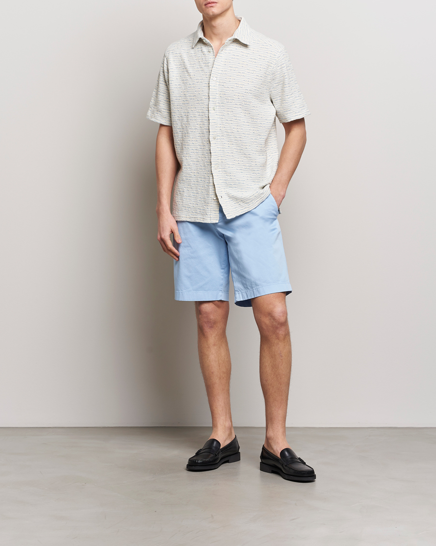 Heren | Overhemden | J.Lindeberg | Torpa Structure Shirt Chambray Blue
