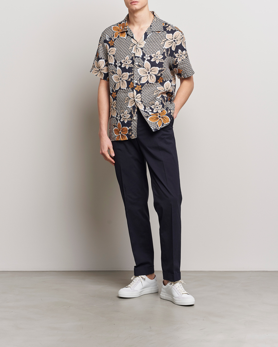 Heren | Overhemden | J.Lindeberg | Elio Linen Island Floral Shirt Island Floral Mix