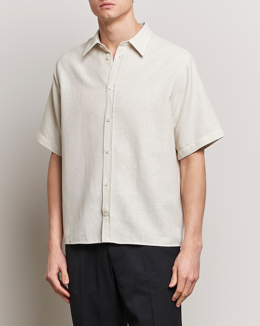 Heren |  | J.Lindeberg | Lund Linen Mix Shirt Safari Beige