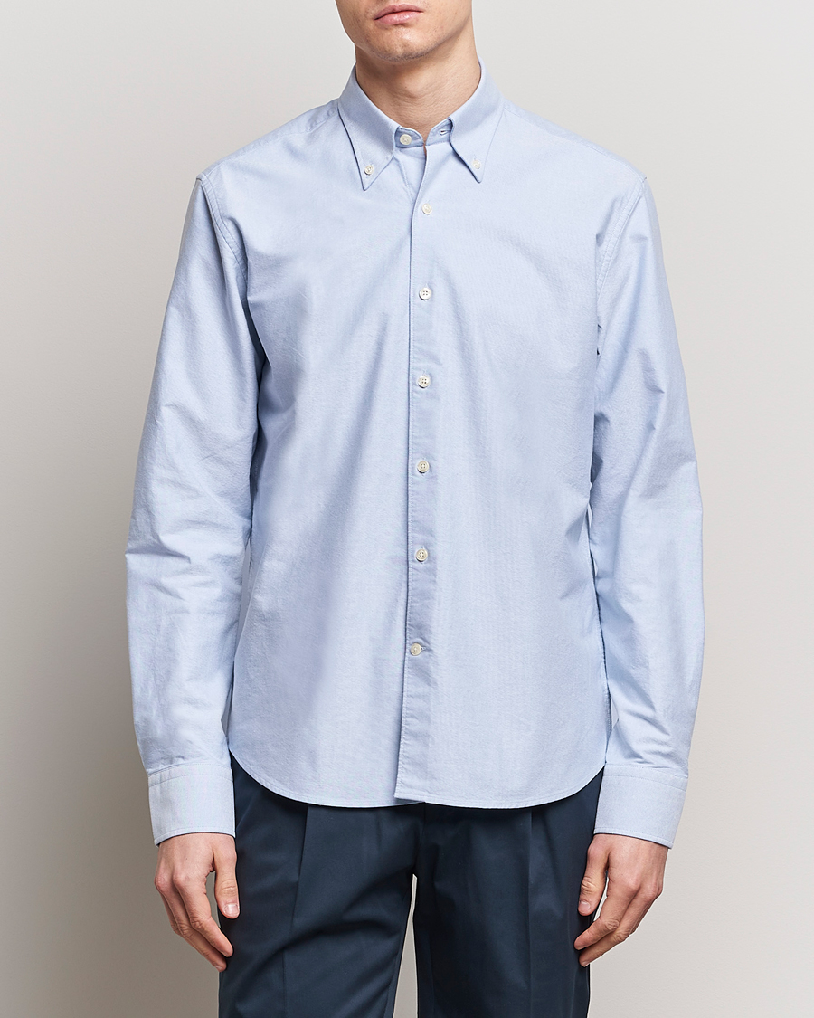 Heren | Overhemden | Oscar Jacobson | Reg Fit BD Casual Oxford Light Blue