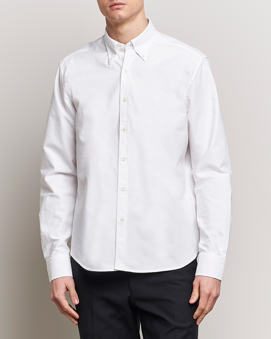 Heren | Casual | Oscar Jacobson | Reg Fit BD Casual Oxford Optical White