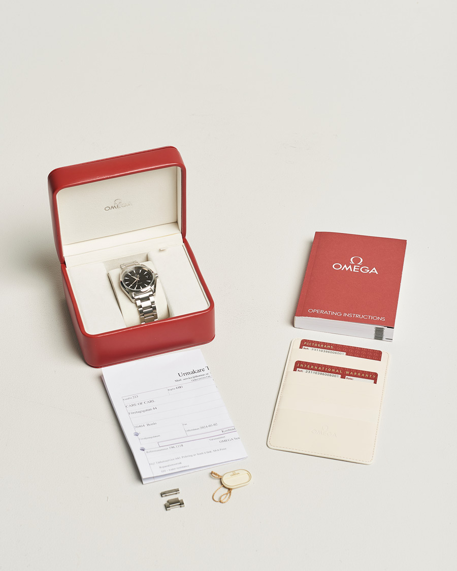 Heren | Omega Pre-Owned Seamaster Aqua Terra Silver | Omega Pre-Owned | Seamaster Aqua Terra Silver