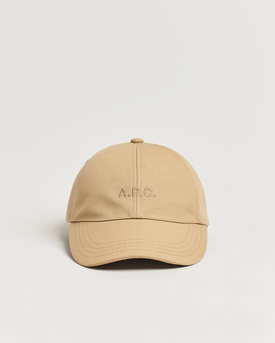 Heren | A.P.C. Charlie Baseball Cap Dark Beige | A.P.C. | Charlie Baseball Cap Dark Beige