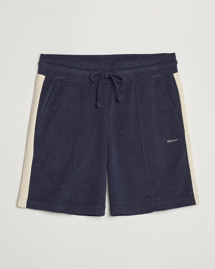 Heren | Korte broek | GANT | Towelling Shorts Evening Blue