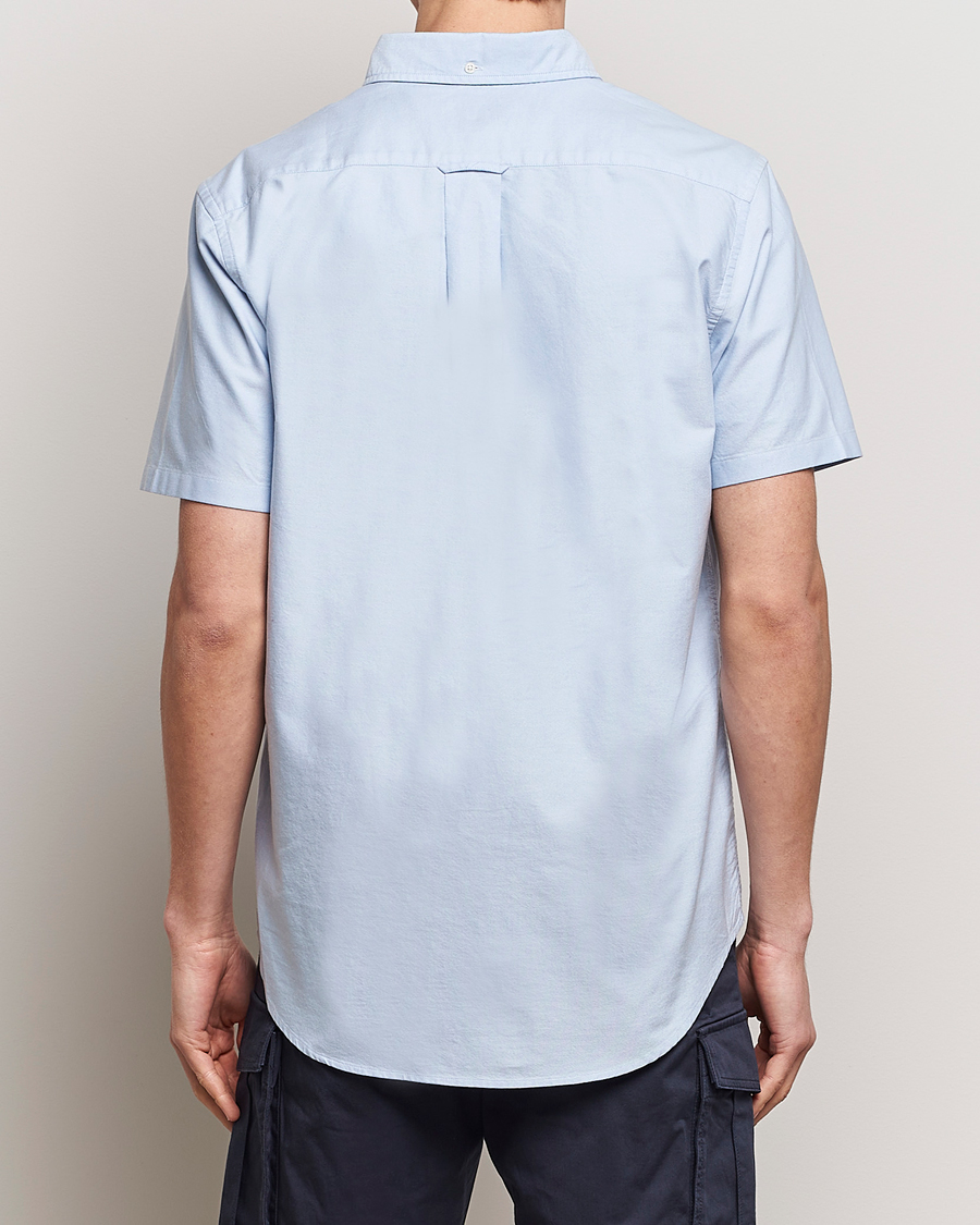 Heren | Overhemden | GANT | Regular Short Sleeve Oxford Shirt Light Blue