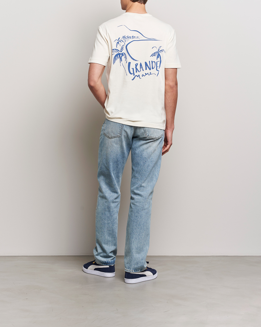 Heren | T-shirts | GANT | Graphic Printed T-Shirt Cream