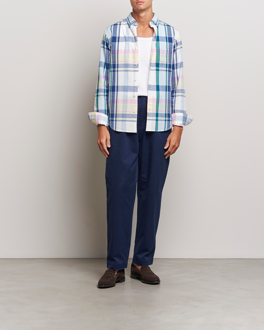 Heren | Overhemden | GANT | Reg Seersucker Madras Shirt Multi
