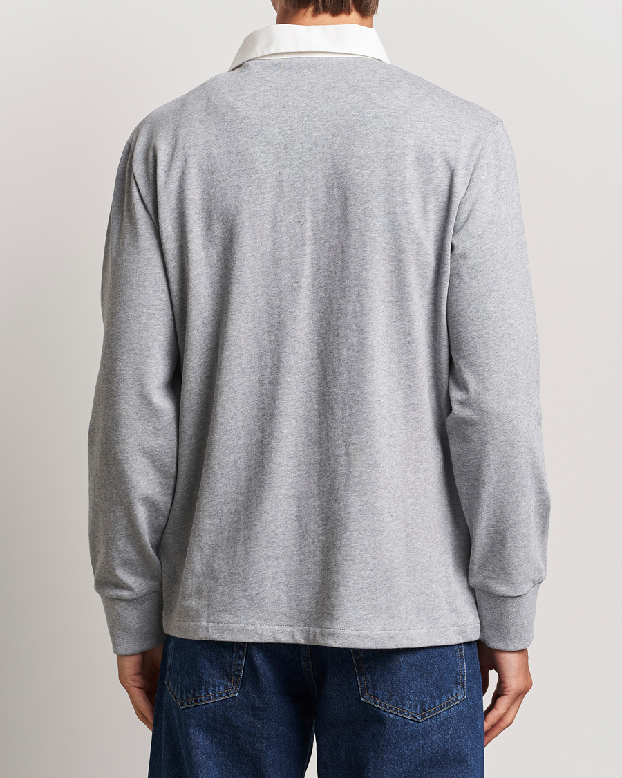 Heren | Truien | GANT | Reg Shield Heavy Rugger Grey Melange