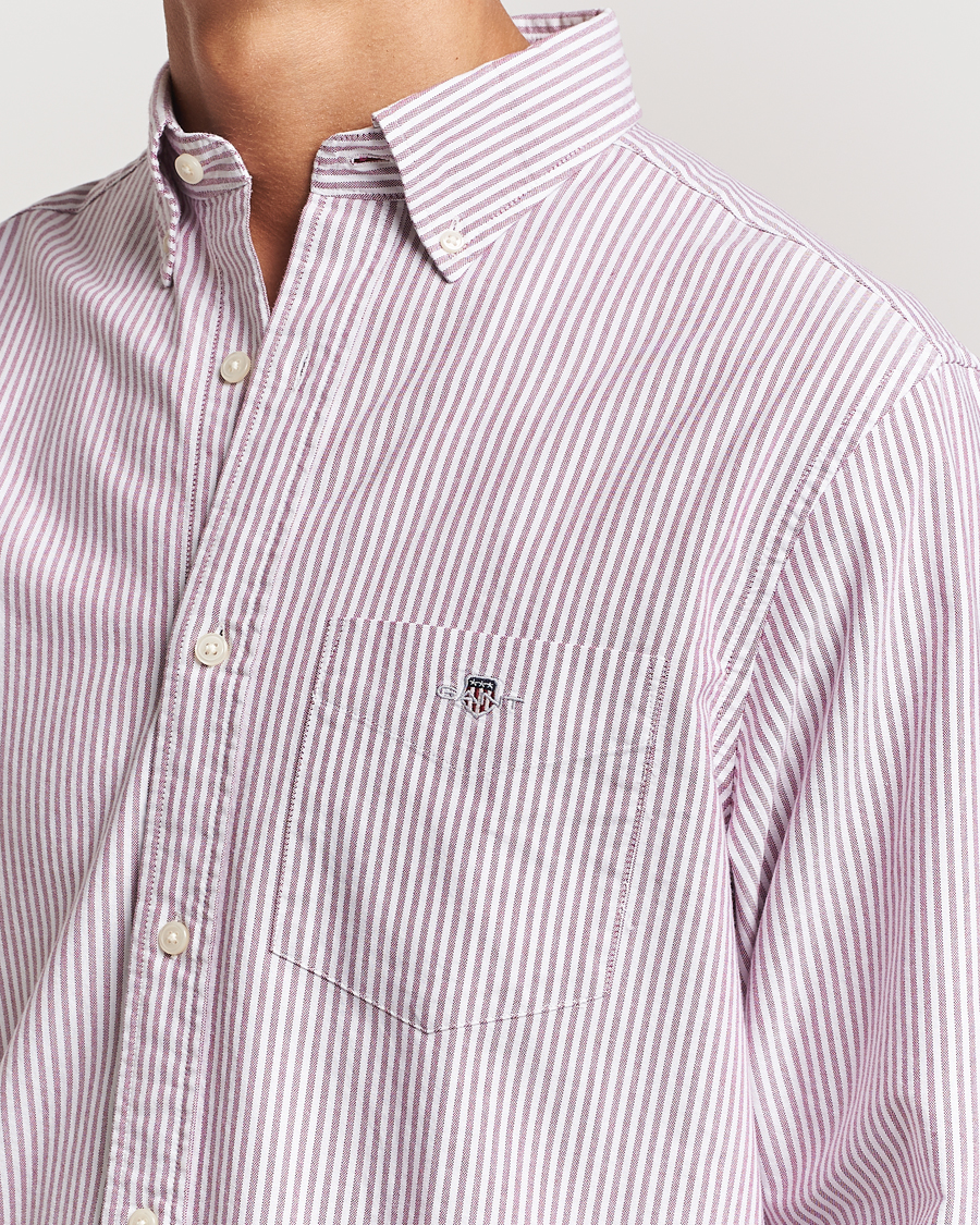 Heren | Overhemden | GANT | Reg Oxford Banker Stripe Shirt Pale Syren