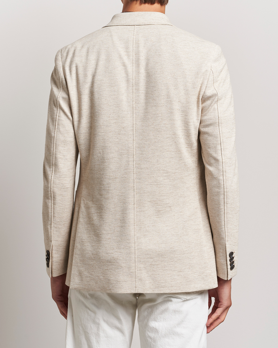 Heren | Blazers | GANT | Slim Cotton/Linen Jersey Blazer Seed Melange