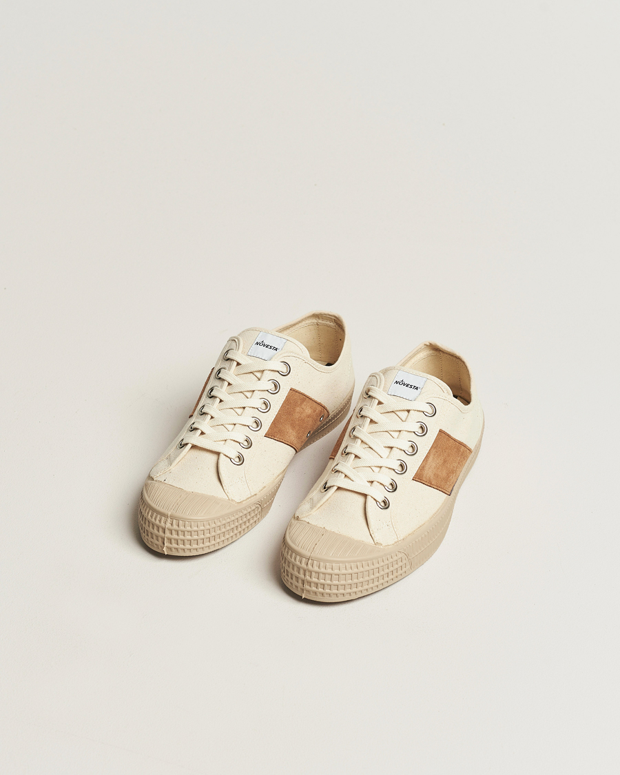 Heren | Lage sneakers | Novesta | Star Master Organic Cotton Sneaker Beige/Caramel