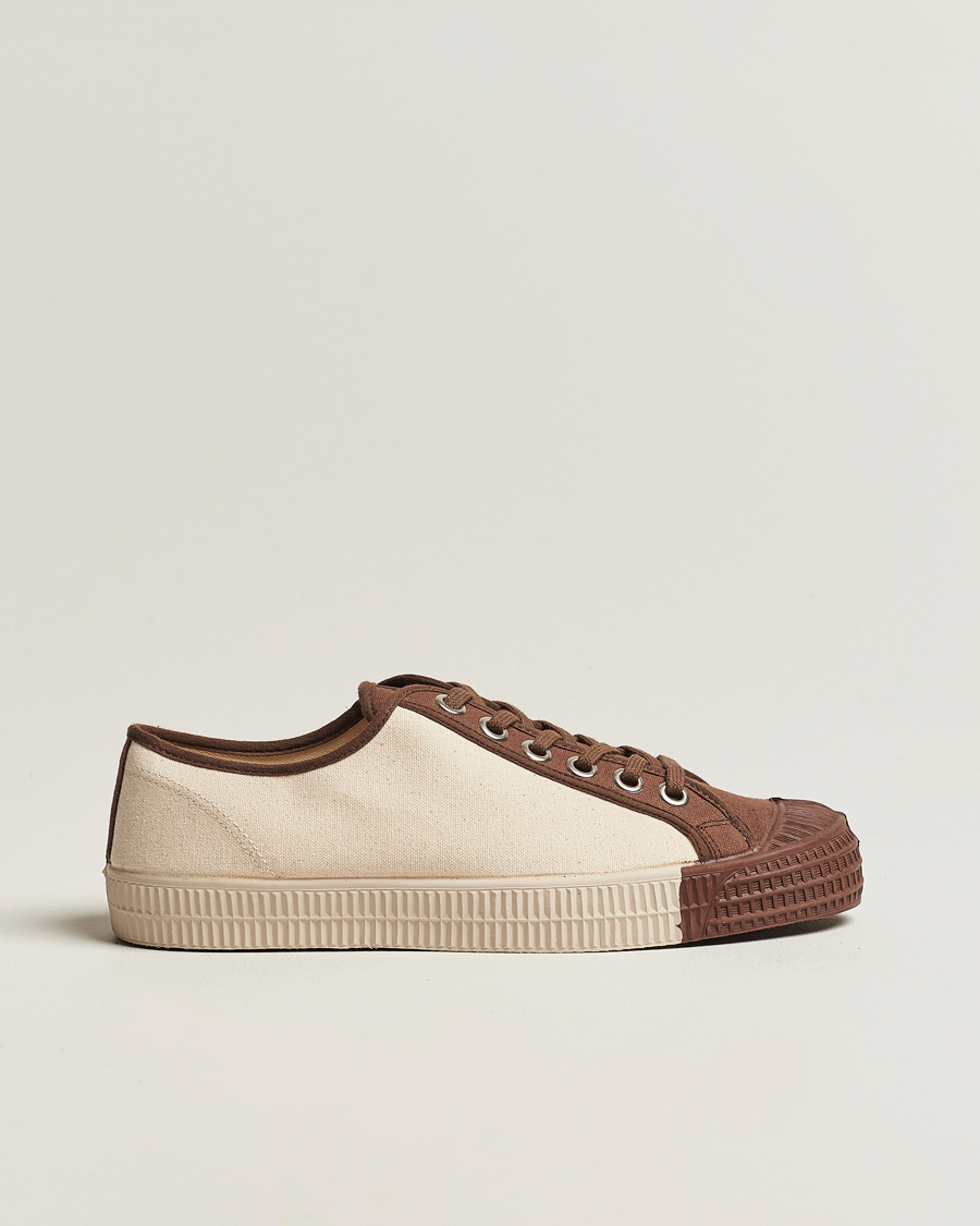 Heren | Novesta Star Master Coloured Toe Sneaker Brown/Wheat | Novesta | Star Master Coloured Toe Sneaker Brown/Wheat
