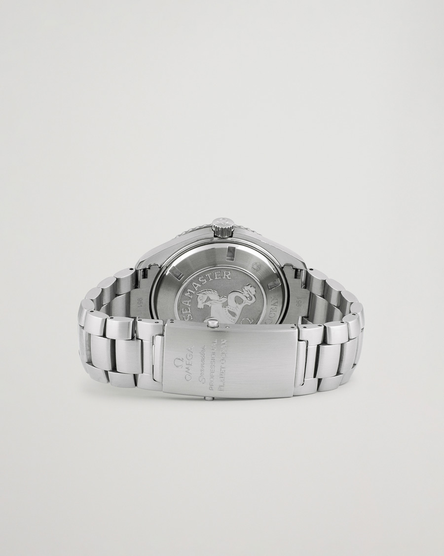 Heren | Omega Pre-Owned Seamaster Planet Ocean 2200.50.00 Steel Black Silver | Omega Pre-Owned | Seamaster Planet Ocean 2200.50.00 Steel Black Silver