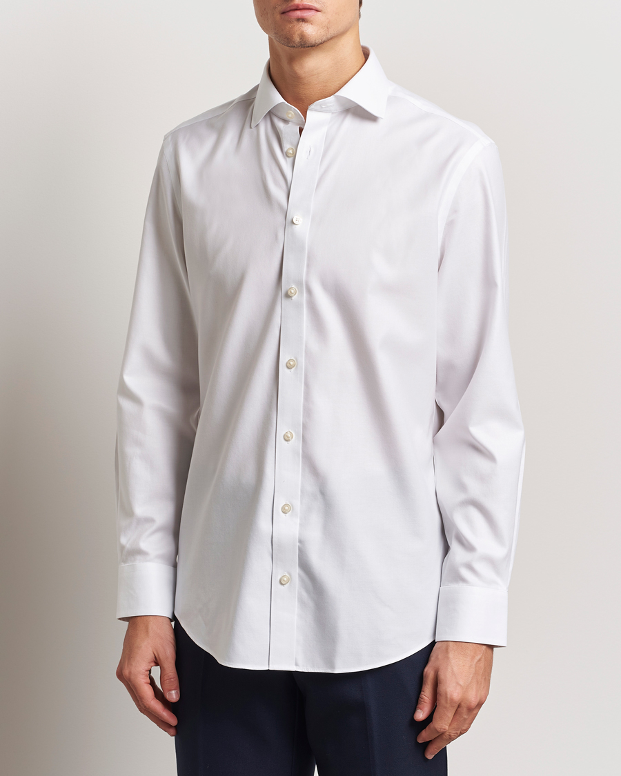 Heren | Overhemden | Charles Tyrwhitt | Slim Fit Non Iron Cotton Twill Shirt White