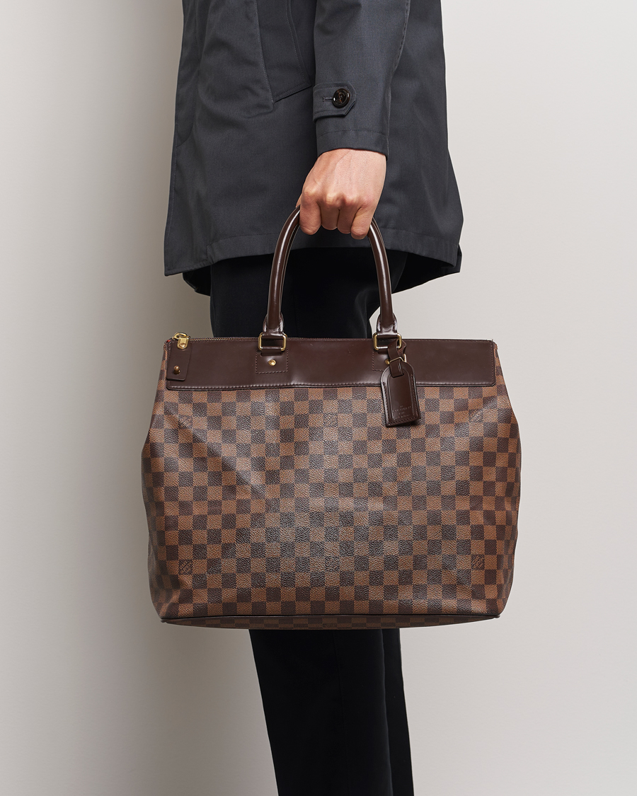 Men | Accessories | Louis Vuitton Pre-Owned | Greenwich PM Weekendbag Damier Ebene