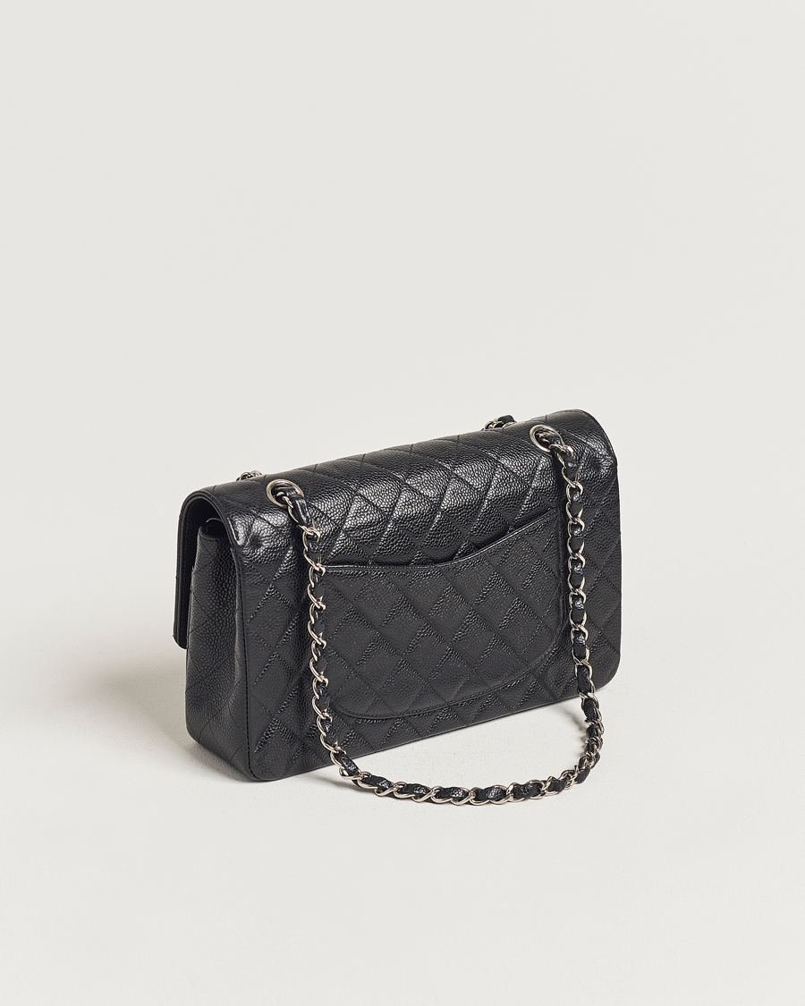Heren | Nieuws | Chanel Pre-Owned | Classic Medium Double Flap Bag Caviar Leather Black