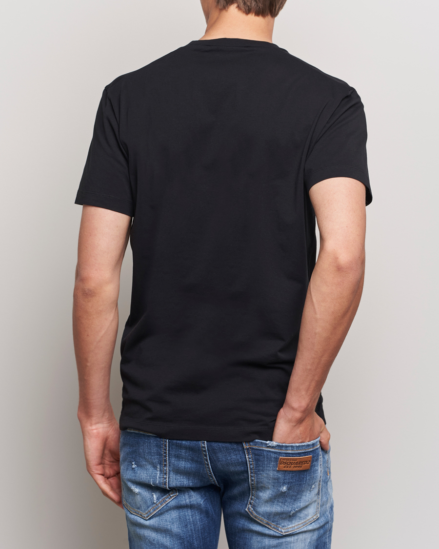 Heren | T-shirts | Dsquared2 | Small Leaf T-Shirt Black