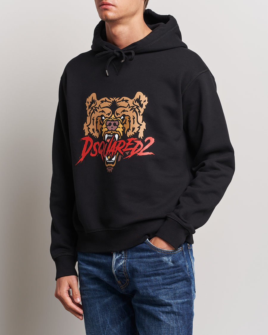 Heren |  | Dsquared2 | Bear Hoodie Black