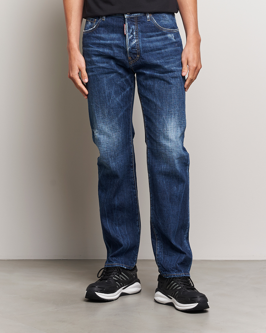 Heren | Straight leg | Dsquared2 | 642 Loose Jeans Medium Blue