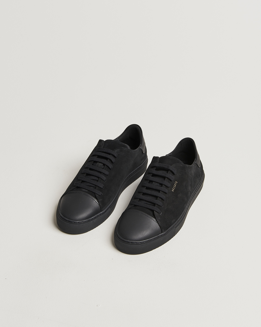 Heren | Axel Arigato Clean 90 Suede Cap Sneaker Black | Axel Arigato | Clean 90 Suede Cap Sneaker Black