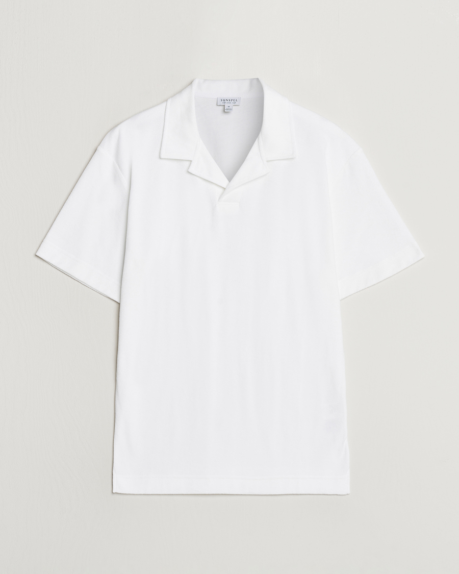Heren | Polo's | Sunspel | Terry Polo White