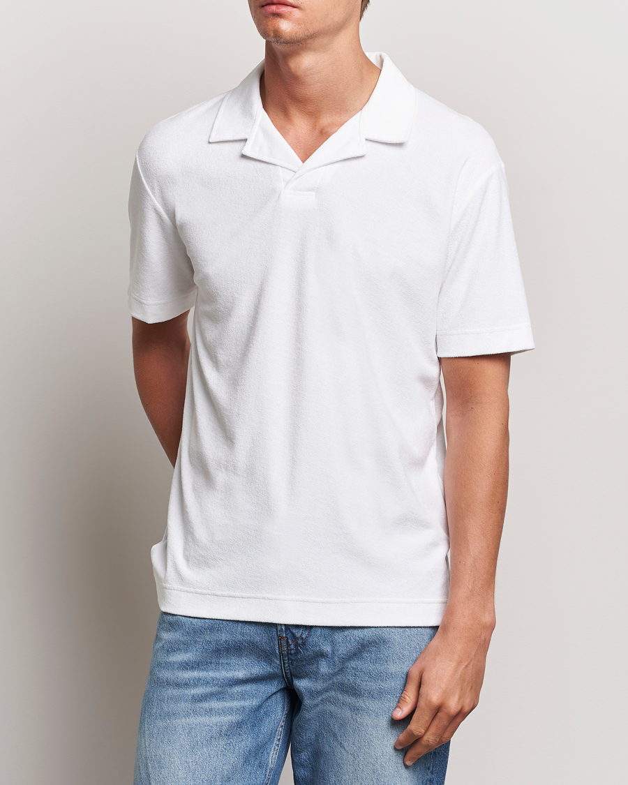 Heren | Polo's | Sunspel | Terry Polo White
