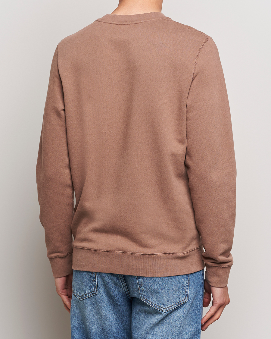 Heren | Truien | Sunspel | Loopback Sweatshirt Dark Sand