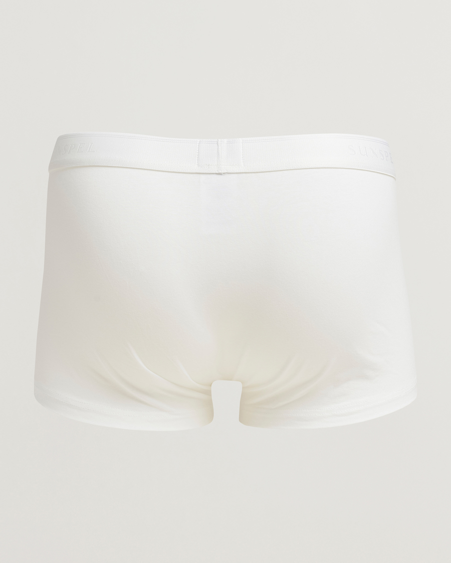 Heren | Ondergoed | Sunspel | 3-Pack Cotton Stretch Trunk White