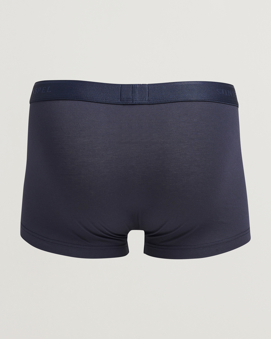 Heren | Ondergoed | Sunspel | 3-Pack Cotton Stretch Trunk Navy