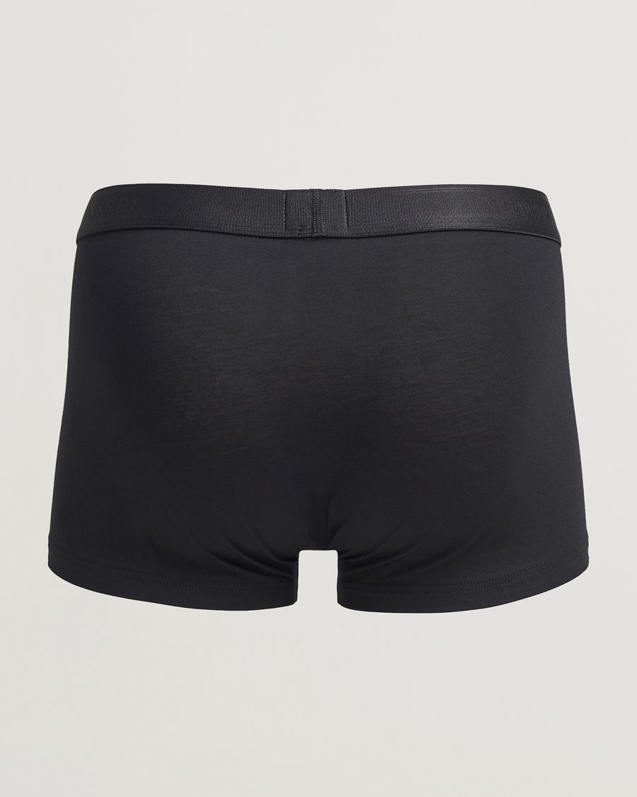 Heren | Ondergoed | Sunspel | 3-Pack Cotton Stretch Trunk Black