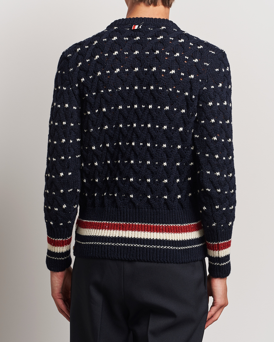 Heren | Truien | Thom Browne | Donegal Cable Sweater Navy