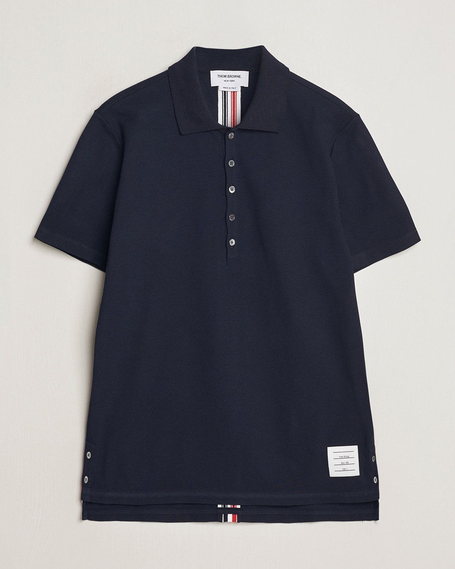 Heren | Polo's | Thom Browne | Relaxed Fit Short Sleeve Polo Navy