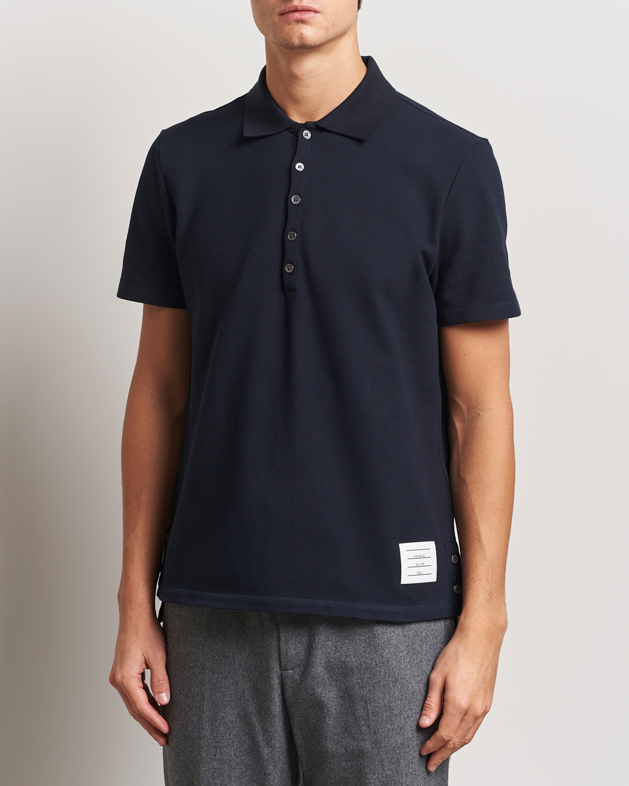 Heren | Polo's | Thom Browne | Relaxed Fit Short Sleeve Polo Navy