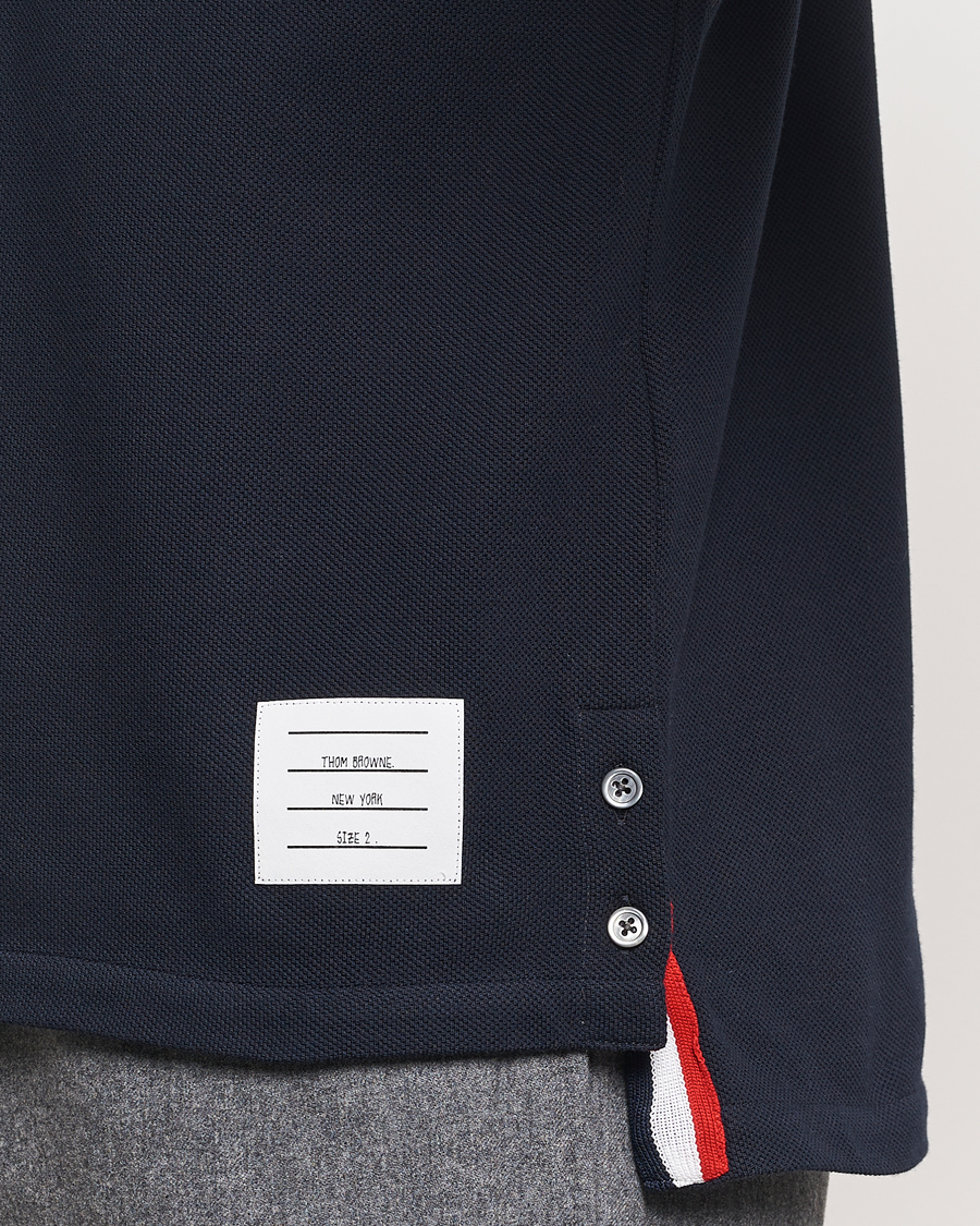 Heren | Polo's | Thom Browne | Relaxed Fit Short Sleeve Polo Navy